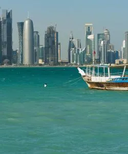 Una bellissima vista di Doha