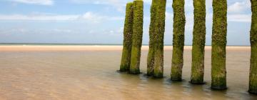 Boenden vid stranden i Picauville