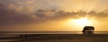 Strandhäuser in Vollerwiek