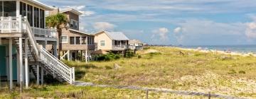 Hotéis na praia em St. George Island