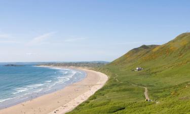 Hytter i Rhossili