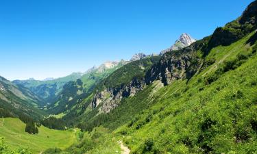 Rupt-sur-Moselle şehrindeki kulübeler