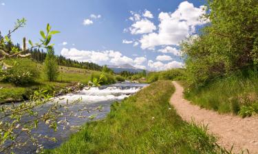 Slidinėjimo kompleksai mieste Blue River