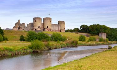 Strandhäuser in Rhuddlan