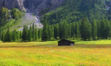 Strutture sulle piste v a Monstein