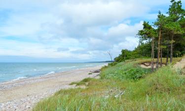 Vakantiewoningen aan het strand in Liepene