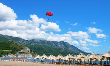 Hoteli na plaži u Bečićima