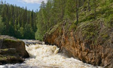 Boliger ved stranden i Lieksa