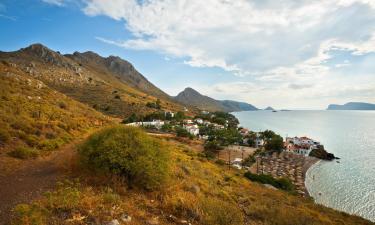 Vakantiewoningen aan het strand in Vlikhós