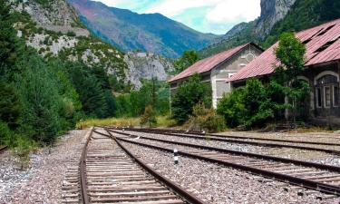 Smučarska letovišča v mestu Canfranc