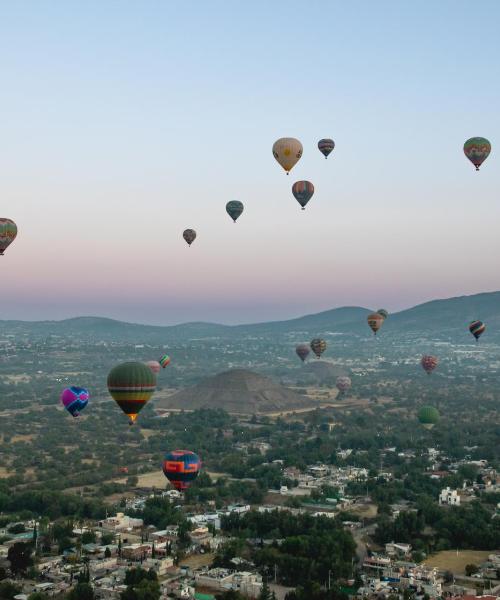 Piękny widok na miasto Meksyk