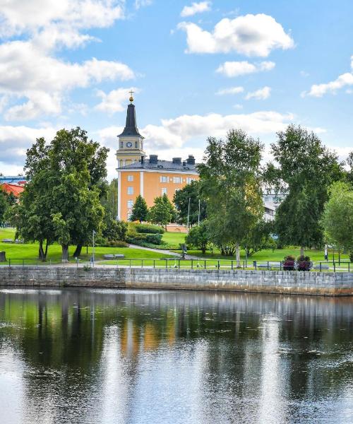 Krásný pohled na město Oulu