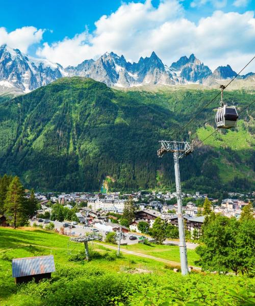 A beautiful view of Chamonix