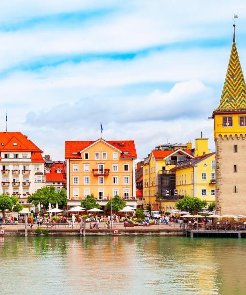 Gražus vietovės Lindau vaizdas