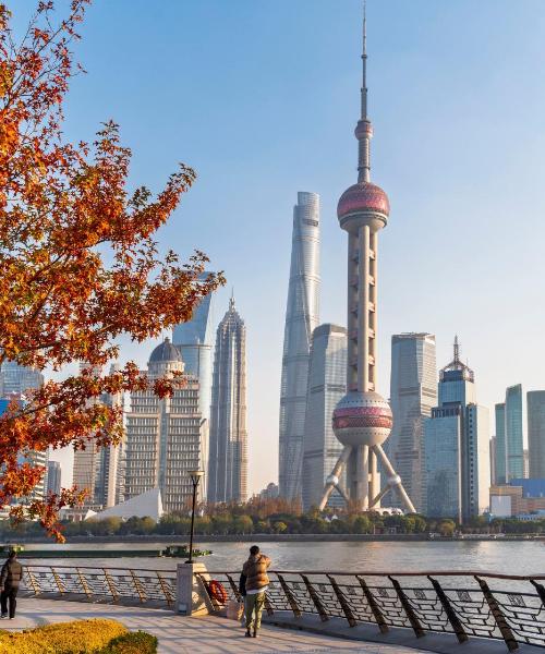 Ein schöner Blick auf Shanghai