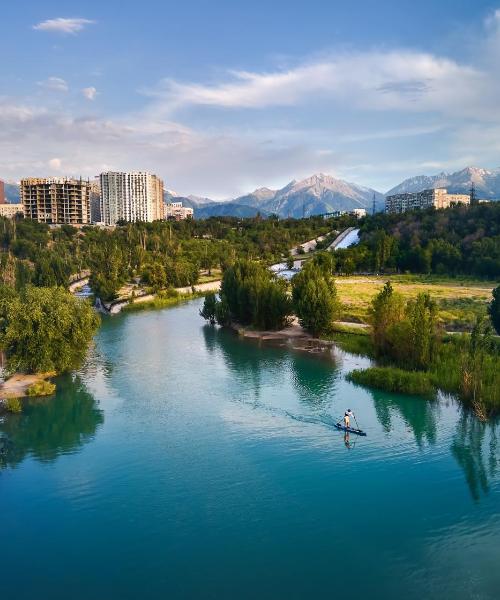 A beautiful view of Almaty