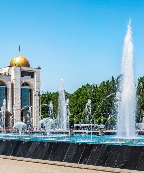 A beautiful view of Bishkek