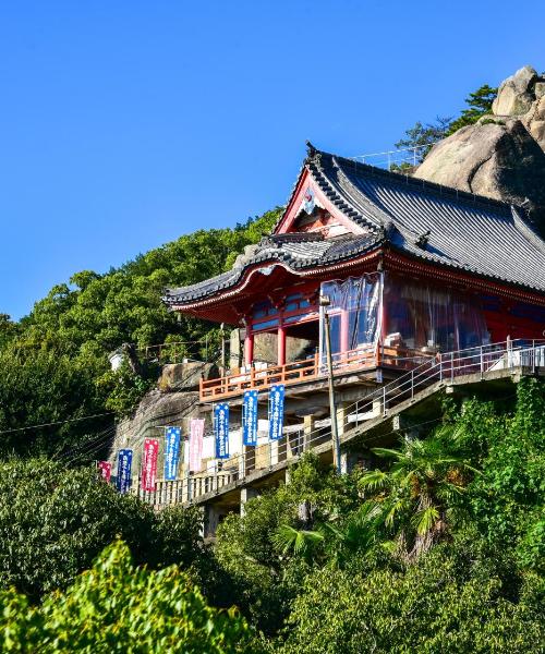 Kaunis näkymä kaupunkiin Onomichi