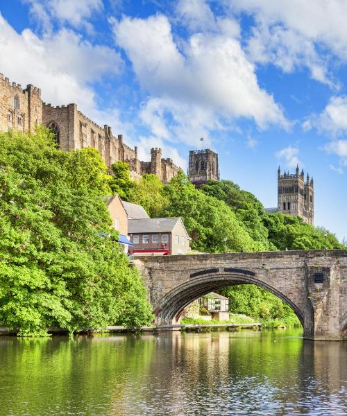 Piękny widok na miasto Durham
