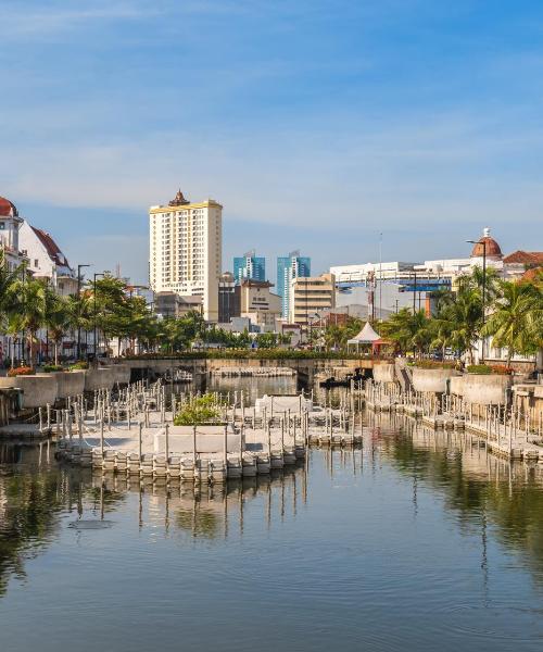 Ein schöner Blick auf Jakarta