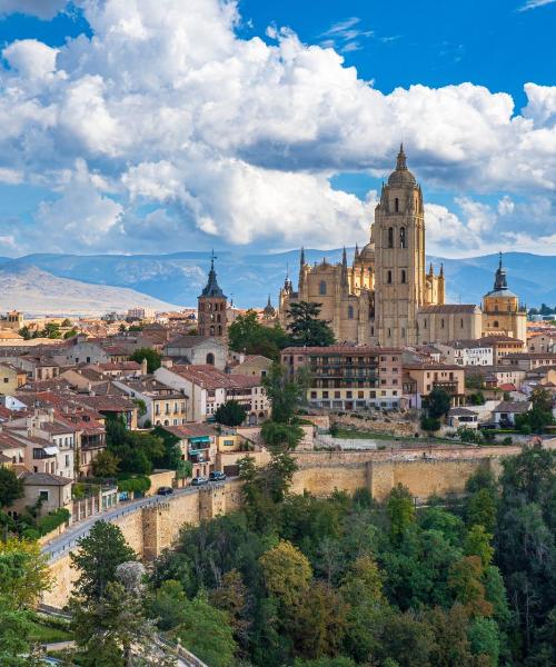 A beautiful view of Segovia