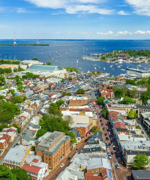 Kaunis näkymä kaupunkiin Annapolis