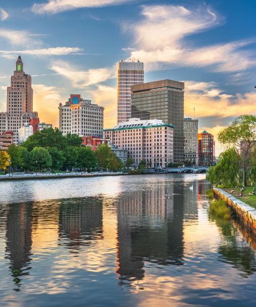 Kaunis näkymä kaupunkiin Providence