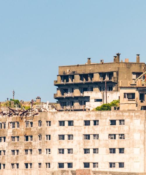 Ein schöner Blick auf Hashima