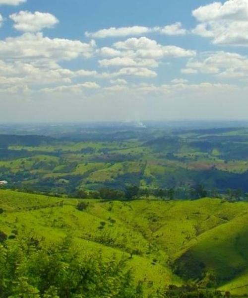 Ein schöner Blick auf Petrópolis