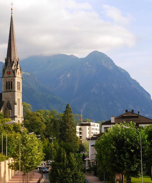 Ein schöner Blick auf Vaduz