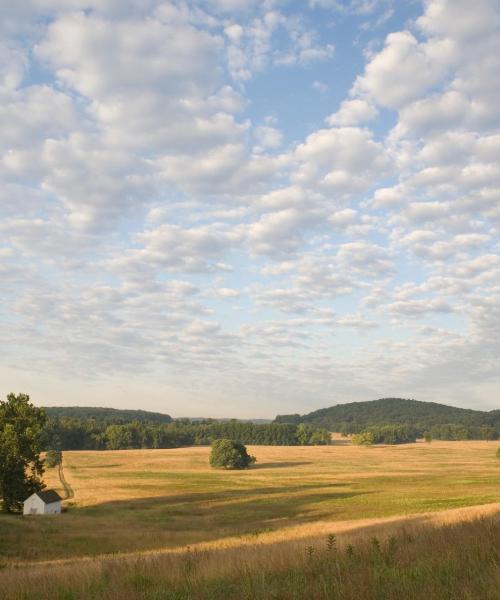 Ein schöner Blick auf Malvern