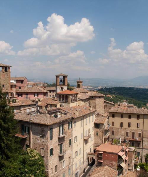 Krásný pohled na město Perugia