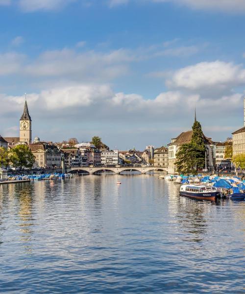 Ein schöner Blick auf Zürich