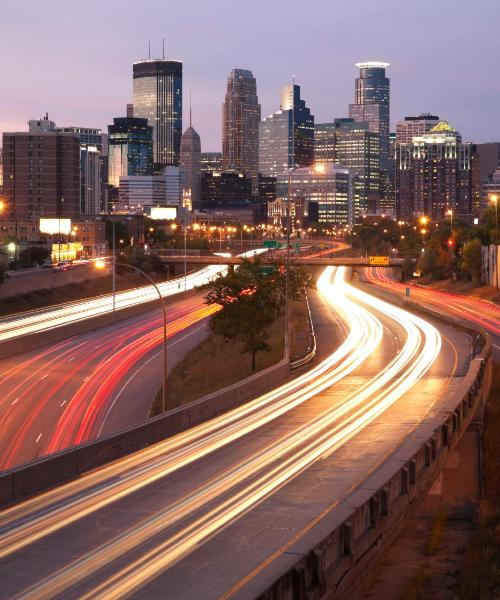Ein schöner Blick auf Minneapolis