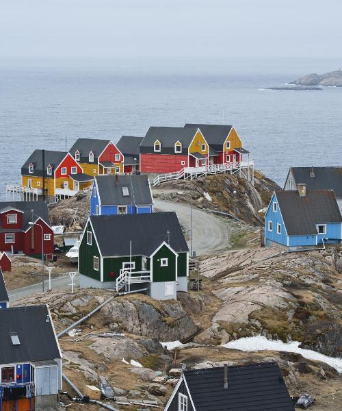 Ein schöner Blick auf Sisimiut