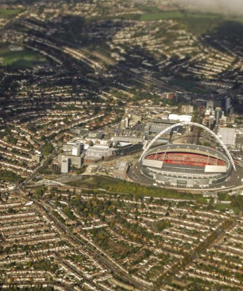 A beautiful view of Wembley