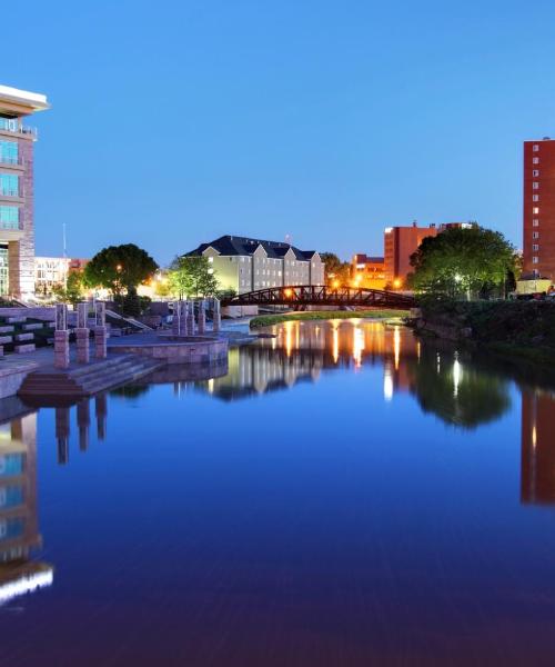 Ein schöner Blick auf Sioux Falls