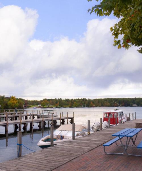 Ein schöner Blick auf Wolfeboro