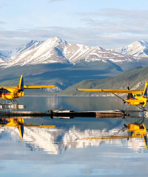 A beautiful view of Muncho Lake