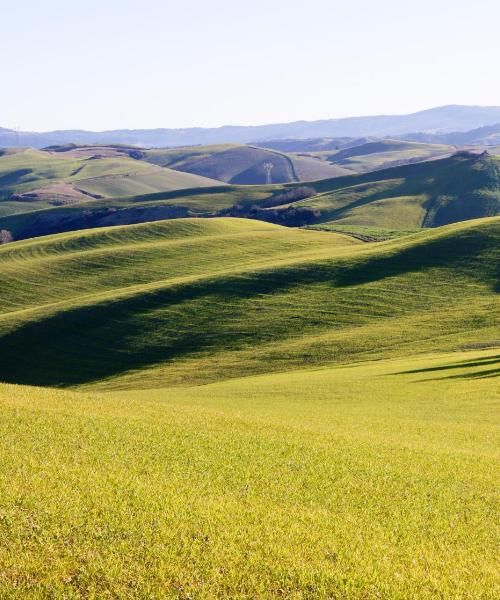 Ein schöner Blick auf Montecatini Val di Cecina