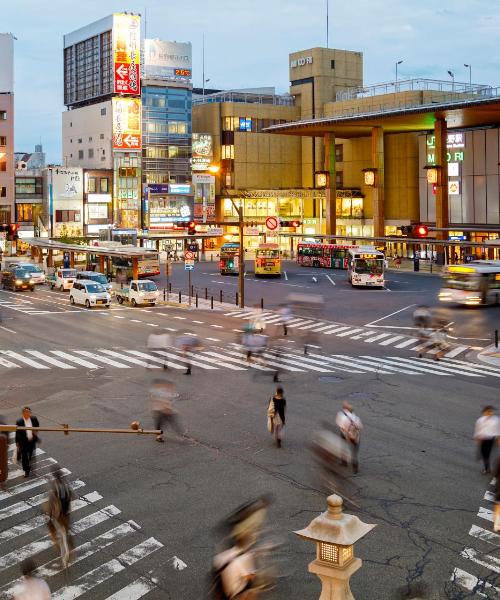 Ein schöner Blick auf Nagano