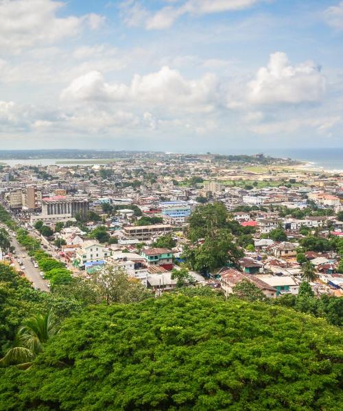 Ein schöner Blick auf Monrovia