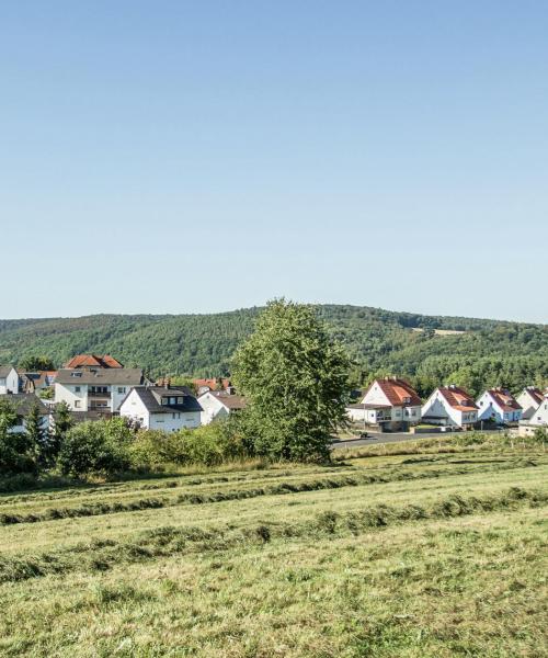 Fritzlar şehrinden güzel bir manzara