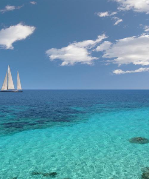 A beautiful view of Cala de Bou