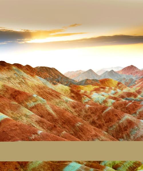 A beautiful view of Zhangye