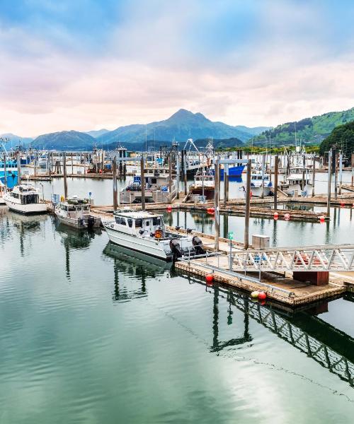 Ein schöner Blick auf Kodiak
