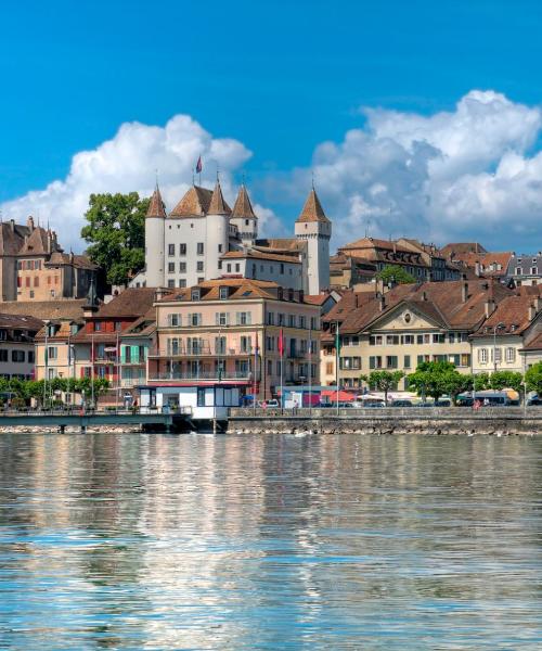 Ein schöner Blick auf Nyon