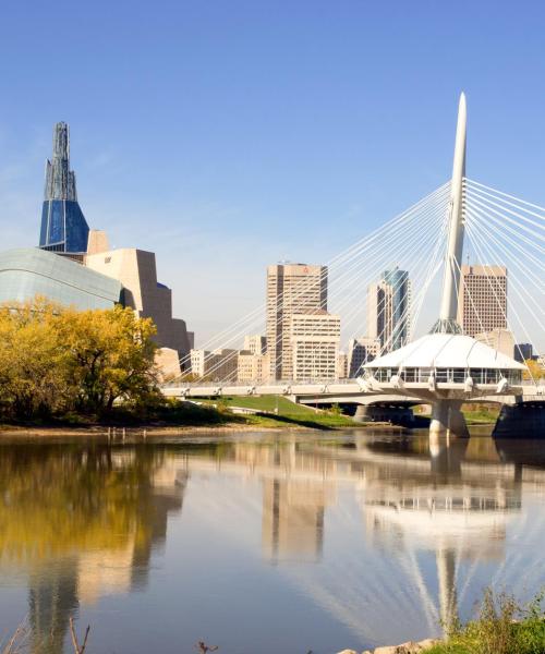 Ein schöner Blick auf Winnipeg