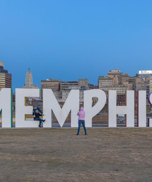 Memphis şehrinden güzel bir manzara