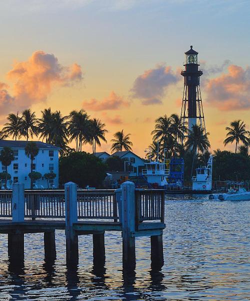 Ein schöner Blick auf Pompano Beach